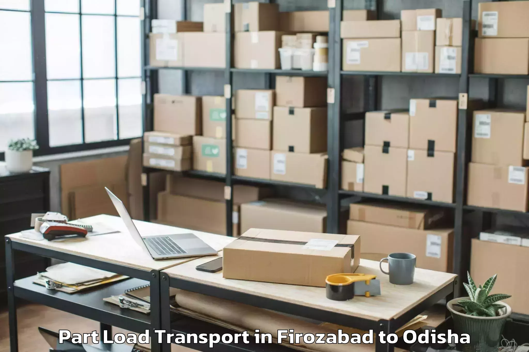 Book Firozabad to Kendujhar Part Load Transport Online